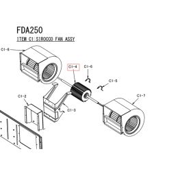 MOTEUR VENT. 2P514009 1 750W ERC8804AD DAIKIN Ref: 4024040