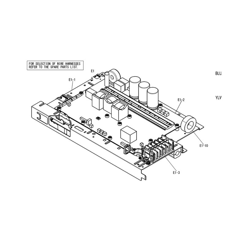 PCB + MOUNTING PLATE EC18007 1 (D) DAIKIN Ref: 5038703
