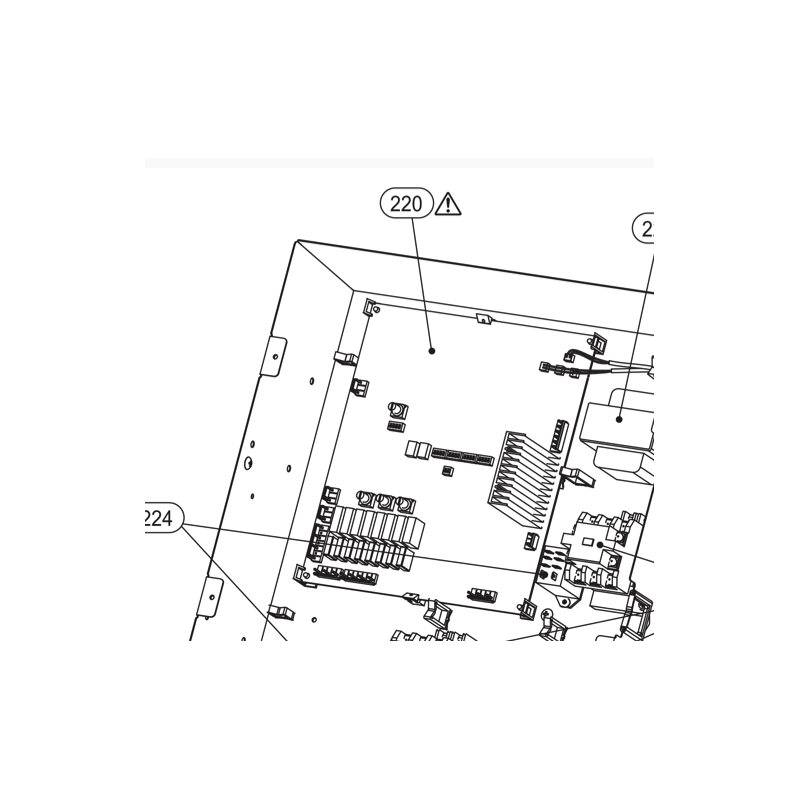 PLATINE DE CONTROLE HESTIA TOSHIBA Réf: 3026V018