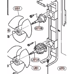 MOTEUR DE VENTILATION BAS HITACHI Réf : P27312
